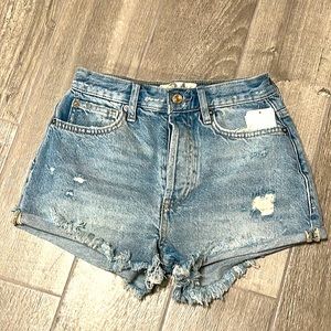 Free People denim shorts